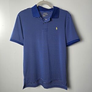 Polo by Ralph Lauren Men's Navy and White Striped Polo